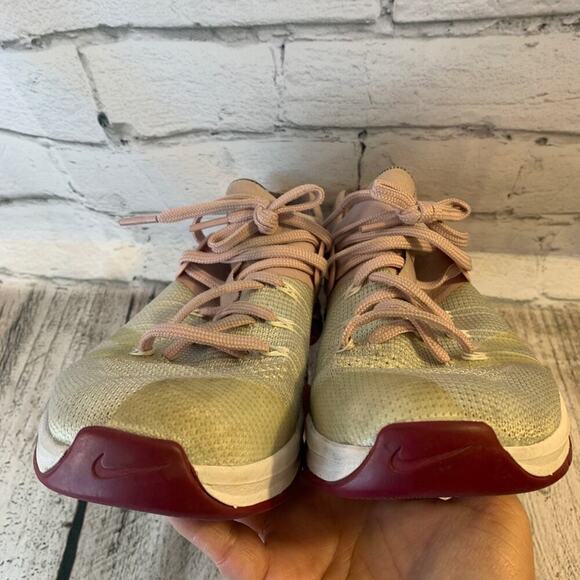 NIKE Women’s MetCon FlyKnit 3 Pink Sneakers / Size: 8.5 - Picture 9 of 13